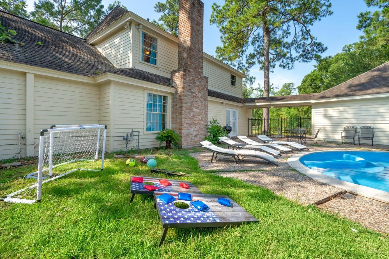 Willa Pool Oasis Games Wifi Bbq Yard Sleep 16 Houston Zewnętrze zdjęcie